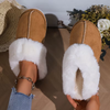 SnuggleFeet™ - Warm women's slippers - Khaki / 36-37