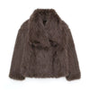 Melodie™ - Warm faux fur coat - Dames Jas - Brown / XS