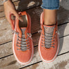 Kira™ | Sporty-elegant women's sneakers - Orange / 36
