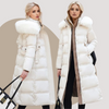 Elvira™ - Luxurious winter jacket for women - Coffee / M