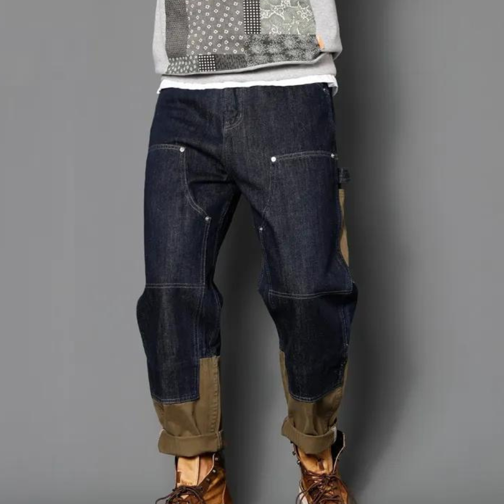 Milles - Losvallende denim men's jeans - Blue / 36