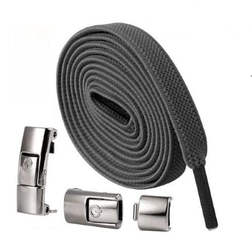 LockLace™ | Colourful laces with snap fastener | 1+1 FREE TODAY! - Neuheiten - Dark grey