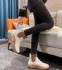 Ina™ | Elegant flats for women - Ankle Boots - Beige autumn / 35