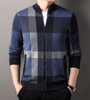 Cedric™ - Modern cardigan - Cardigan - Dark brown / XS