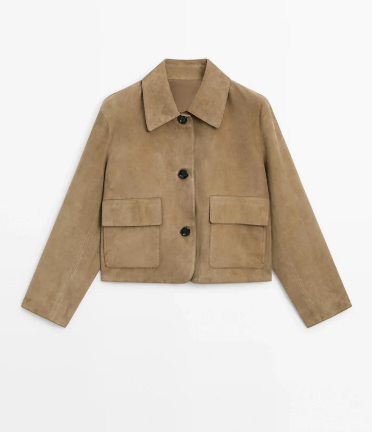 Danika™ - Classic suede jacket - XS