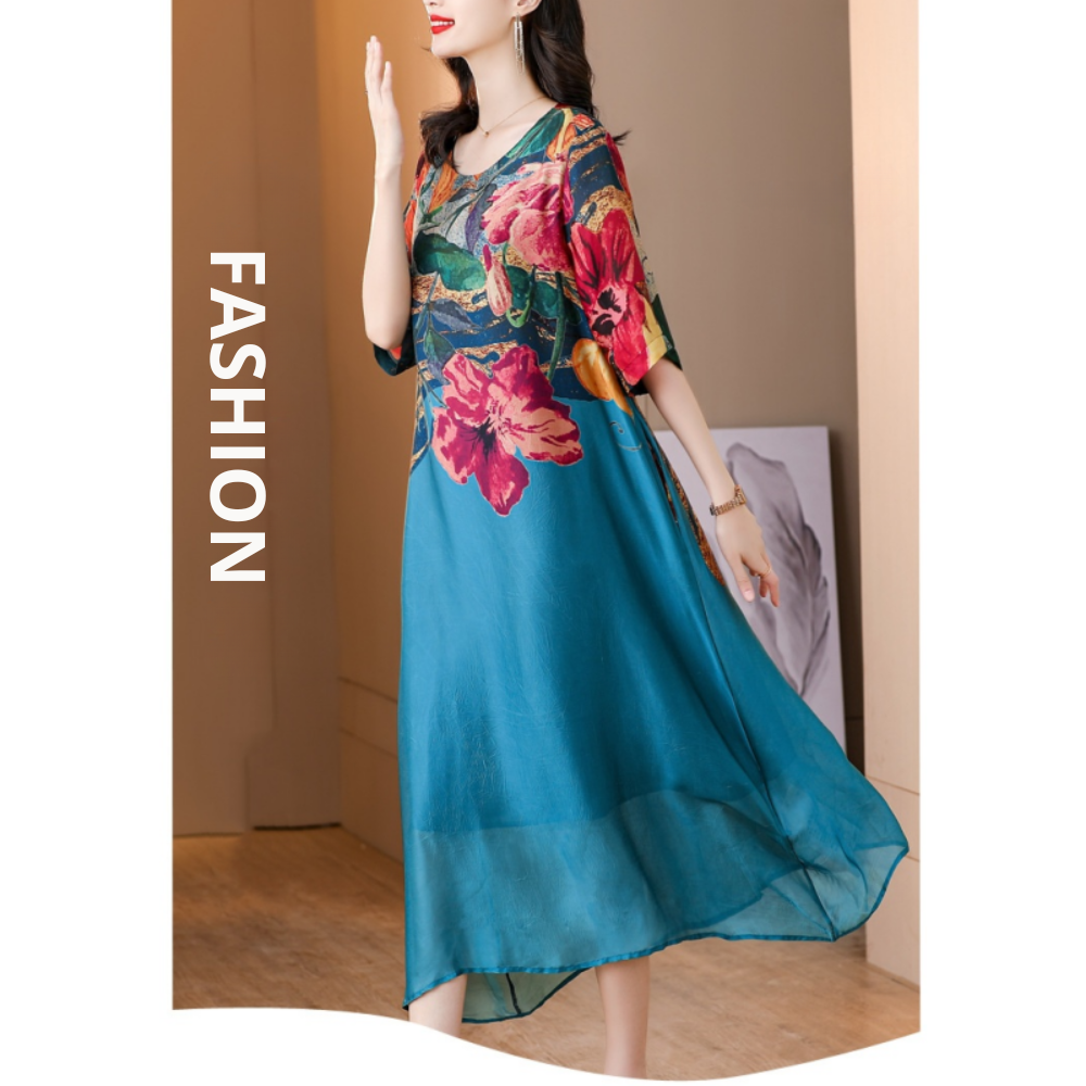 Judyanne | Timeless Floral Dress for plus-size women