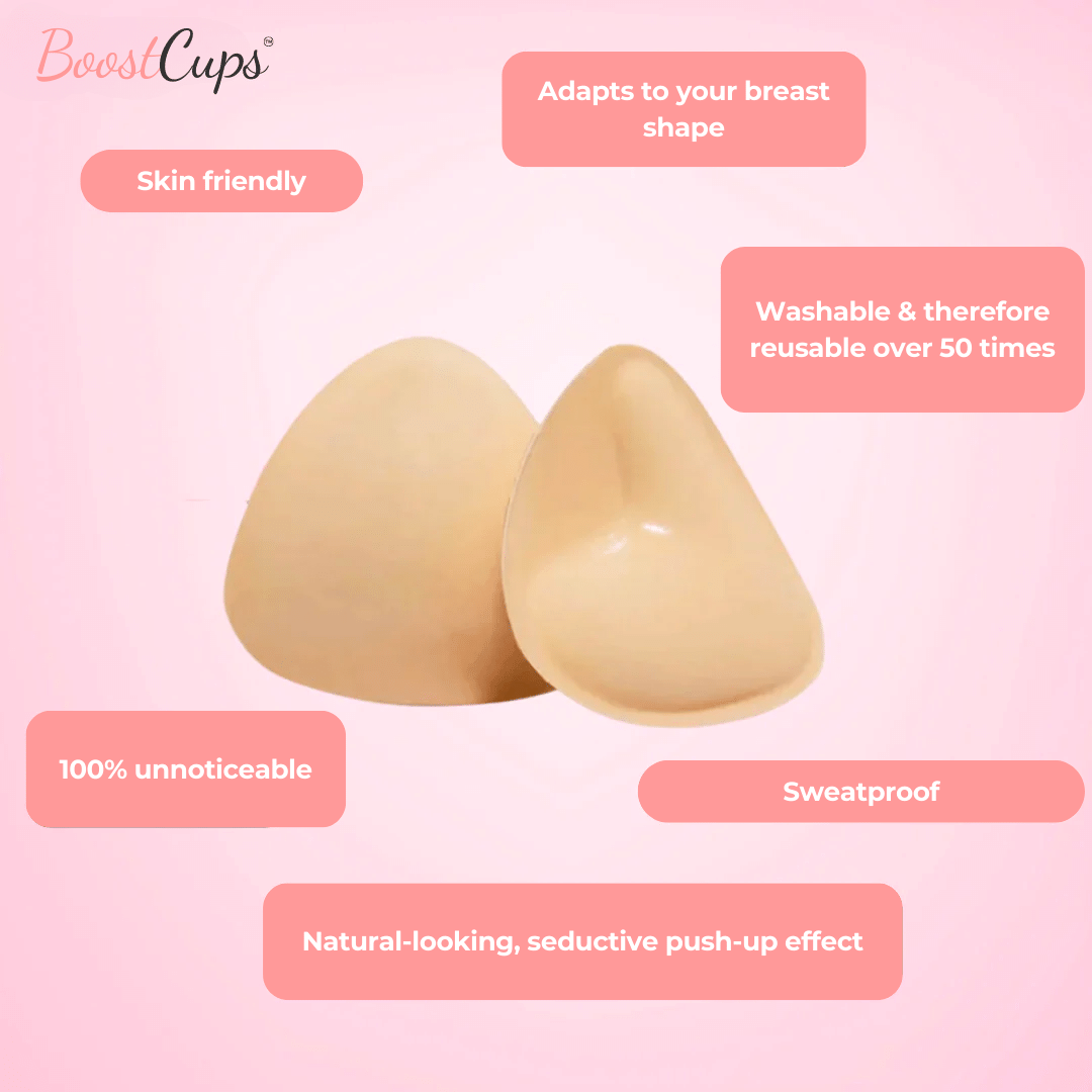 PushCups™ | Push-up pads | 1 + 1 for free - Vanilla / A Cup