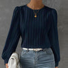 Sarah | Long sleeve blouse | 1+1 FREE TODAY! - Navy blue / S
