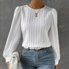Sarah | Long sleeve blouse | 1+1 FREE TODAY! - White / S