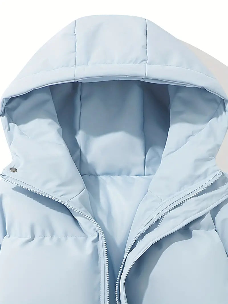 Elcy | Lined winter jacket with hood - Pink / S