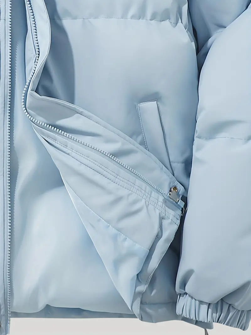 Elcy | Lined winter jacket with hood - Pink / S
