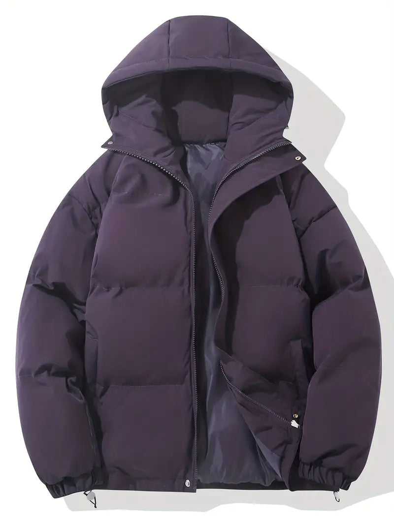 Elcy | Lined winter jacket with hood - Violet / S