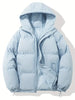 Elcy | Lined winter jacket with hood - Light blue / S