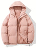 Elcy | Lined winter jacket with hood - Pink / S