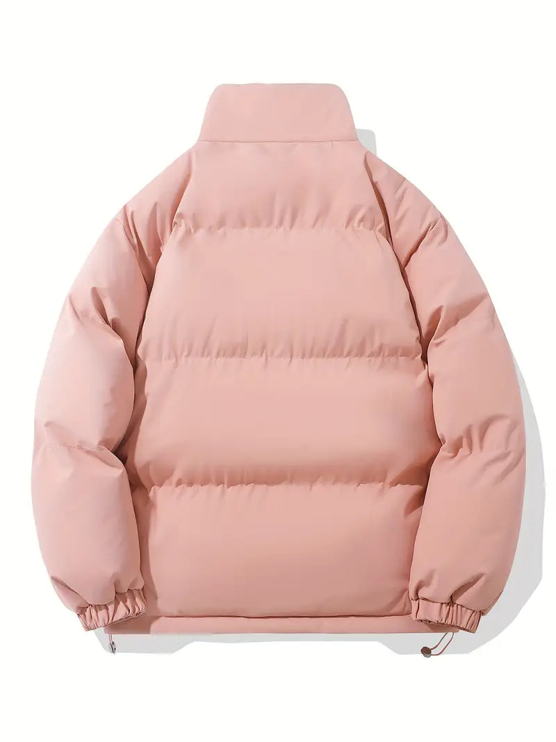 Elcy | Lined winter jacket with hood - Pink / S