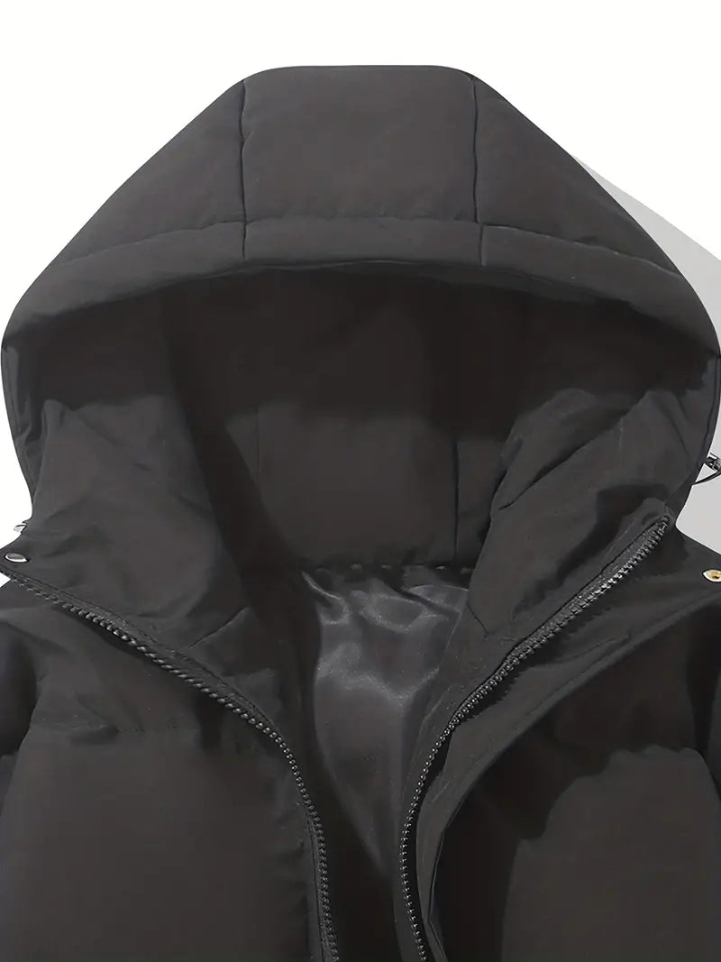 Elcy | Lined winter jacket with hood - Pink / S