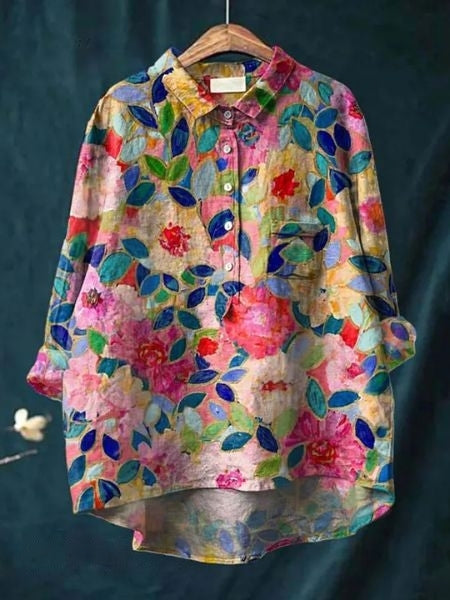 Mavee | Airy Blouse with Floral Pattern
