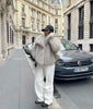 Melodie™ - Warm faux fur coat - Dames Jas - Light beige / XS