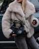Melodie™ - Warm faux fur coat - Dames Jas - Light beige / XS