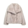 Melodie™ - Warm faux fur coat - Dames Jas - Light beige / XS