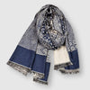 Miksa - François cotton scarf - Navy blue / One size fits all