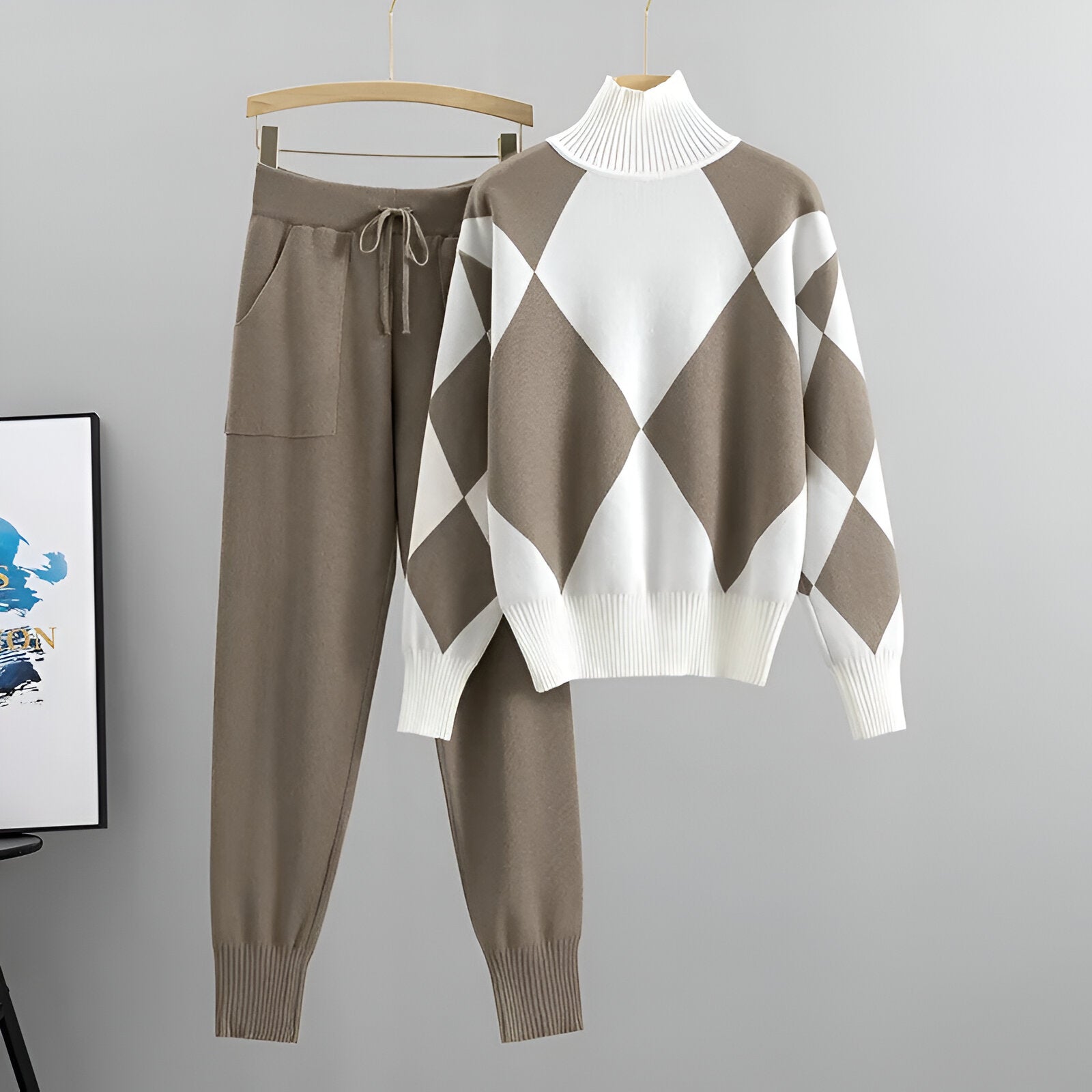 Irish™ | Elegant women's two-piece outfit - Beige / S