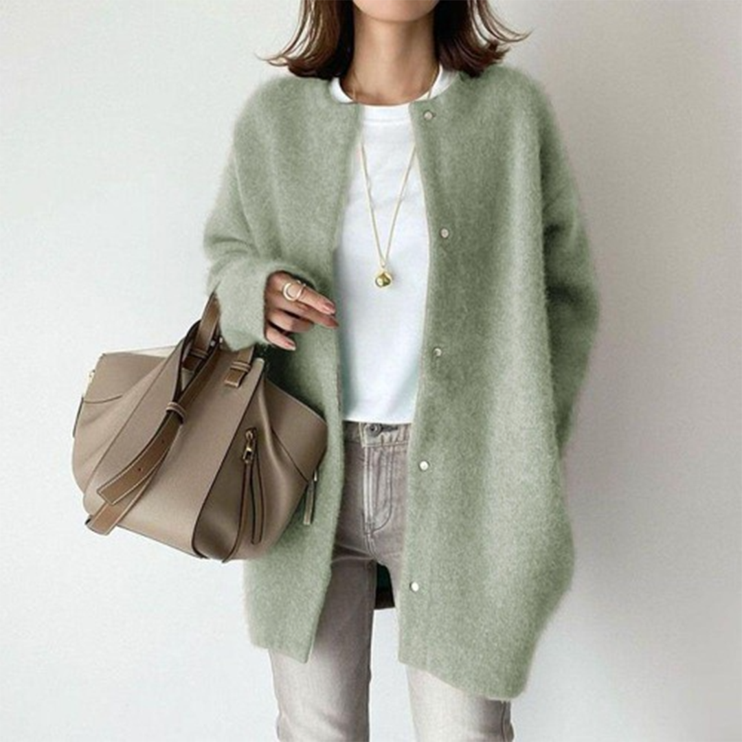 Eline | Sophisticated cardigan - Green / XS
