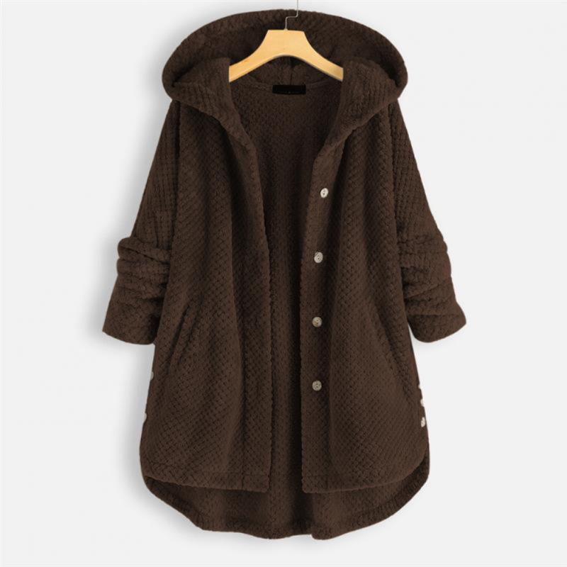 Lilly™ | Comfortable fleece jacket - Brown / S
