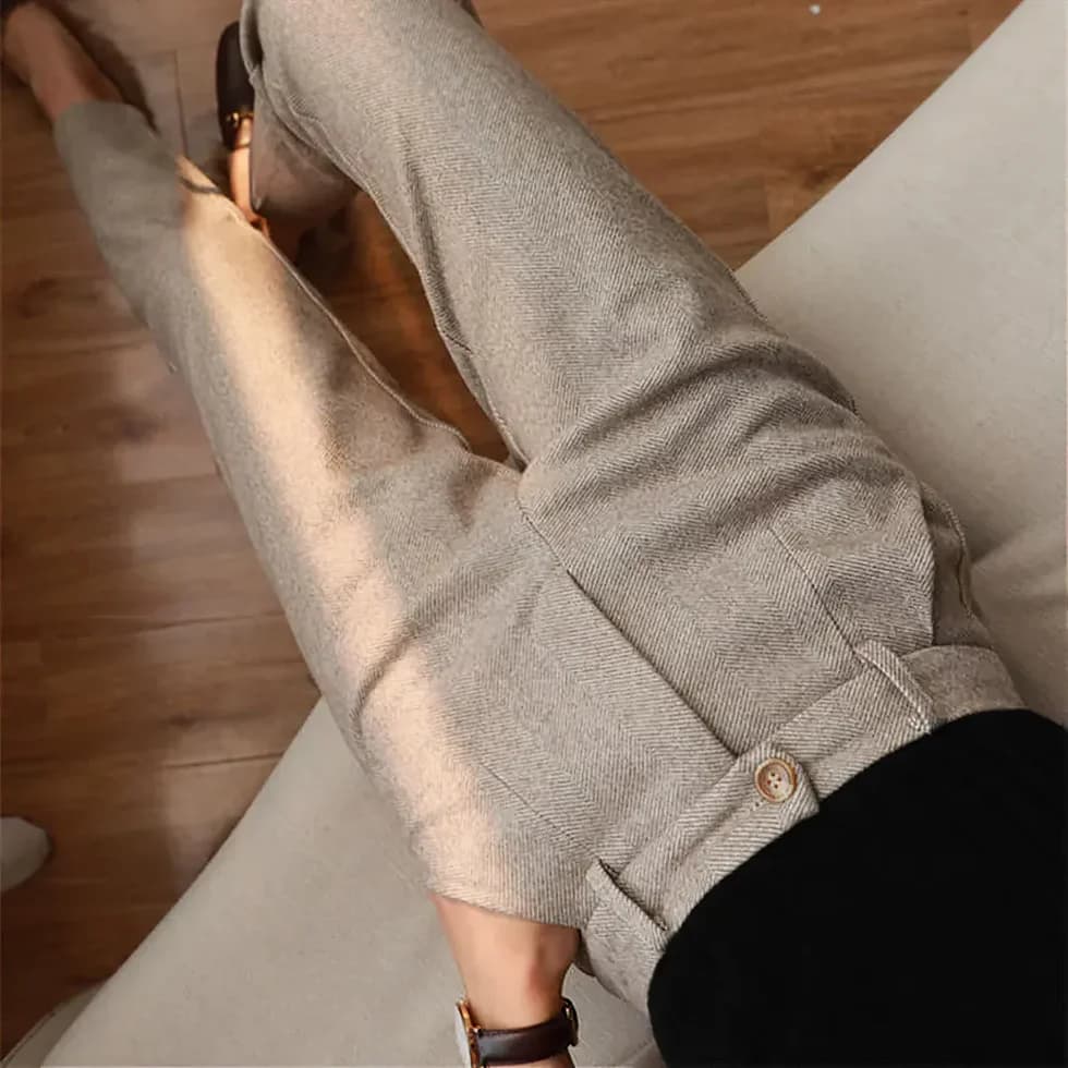 Lennart | Tailored trousers - Brown / XS