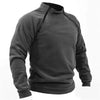 Nelson | Tactical military zip-up sweatshirt for men - Dark grey / XS