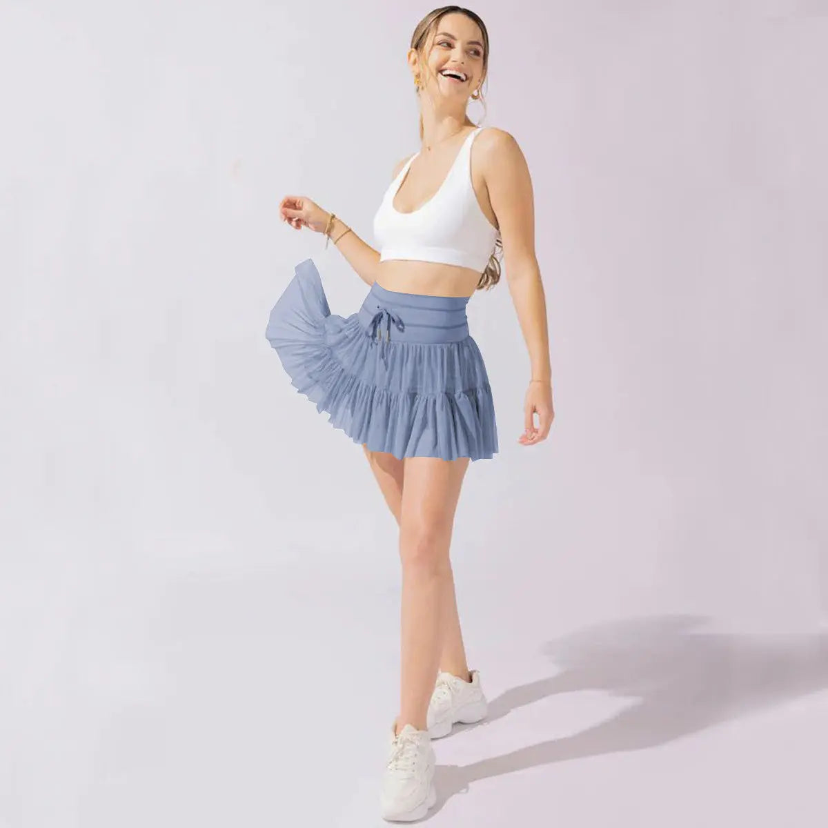 High-waisted sports skirt | pleated summer skirt for women | 50% OFF TODAY! - Computer & Electronics - White / S