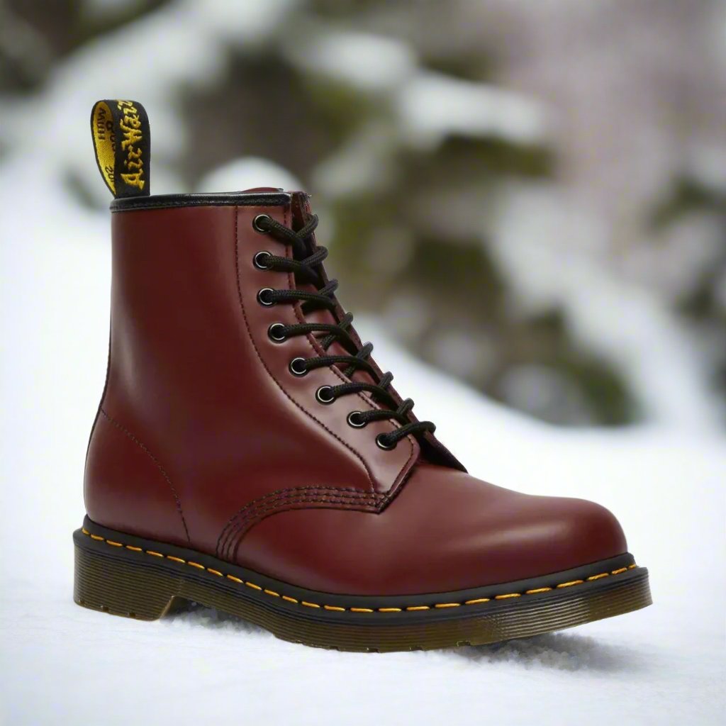 Marten™ | Elegant and classic lace-up boots - Burgundy / 35