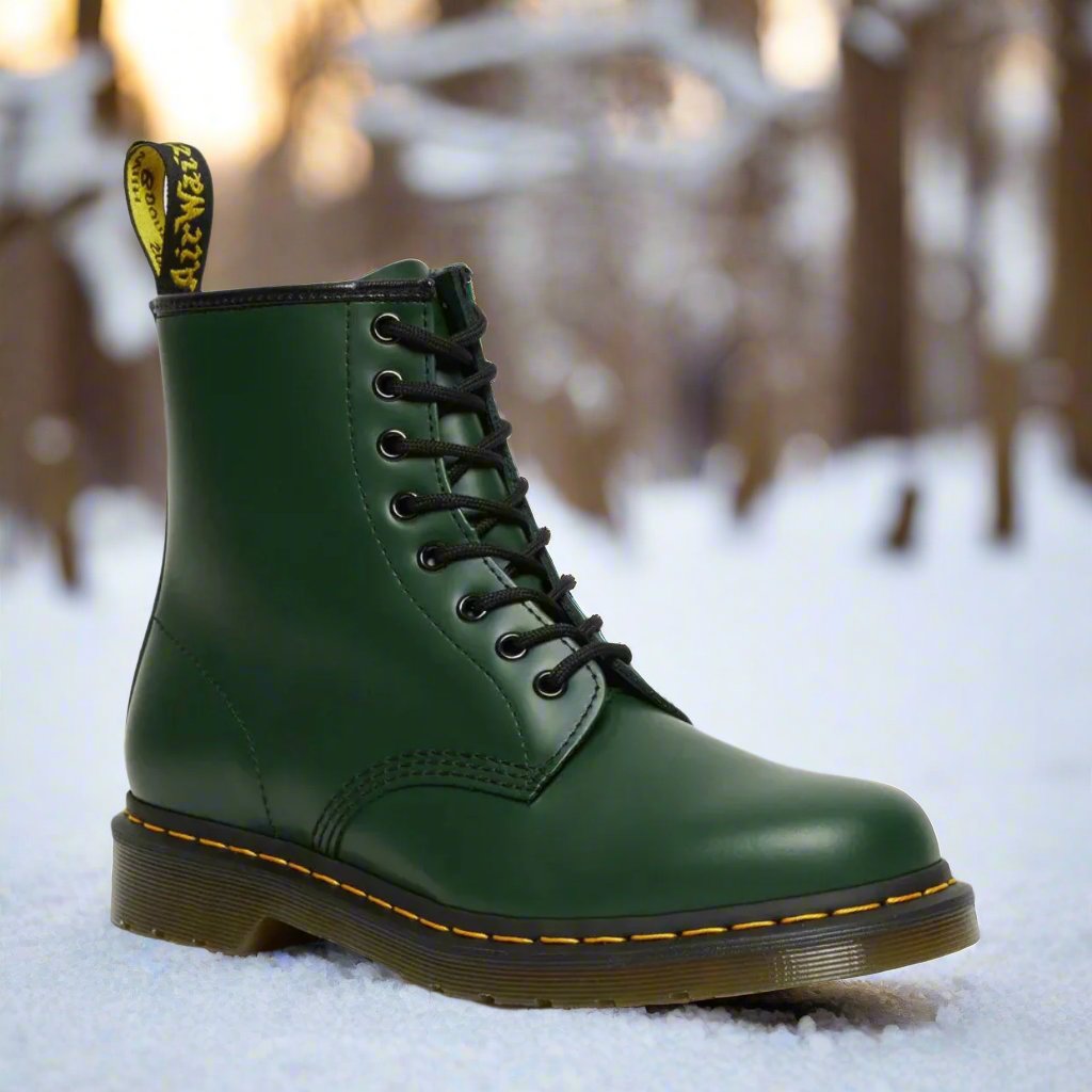 Marten™ | Elegant and classic lace-up boots - Green / 35
