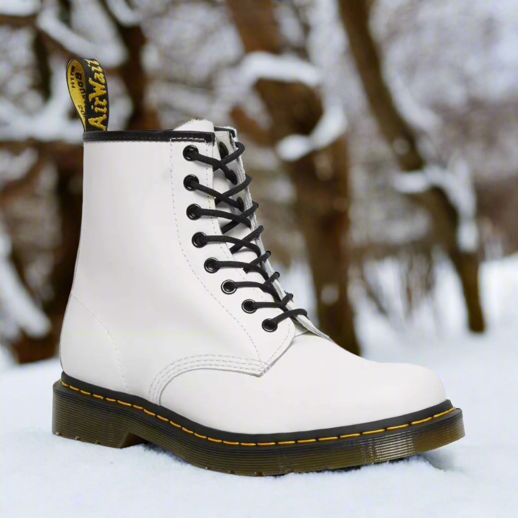 Marten™ | Elegant and classic lace-up boots - White / 35