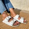Polla | Suede Sandals with Double Straps