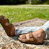 Polla | Suede Sandals with Double Straps