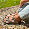 Polla | Suede Sandals with Double Straps