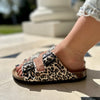 Polla | Suede Sandals with Double Straps