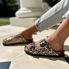Polla | Suede Sandals with Double Straps
