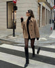 Linsey | Trendy, oversized wool coat - Fashion - Brown beige (almost sold out) / XS