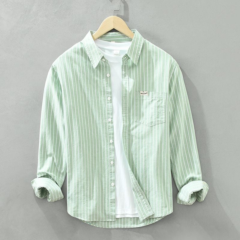 Kevin™ | Linen shirt - Green / XS