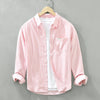 Kevin™ | Linen shirt - Pink / XS