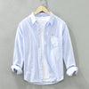 Kevin™ | Linen shirt - Blue / XS
