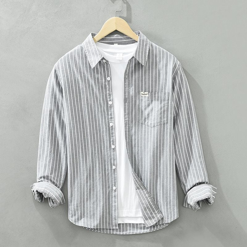 Kevin™ | Linen shirt - Grey / XS
