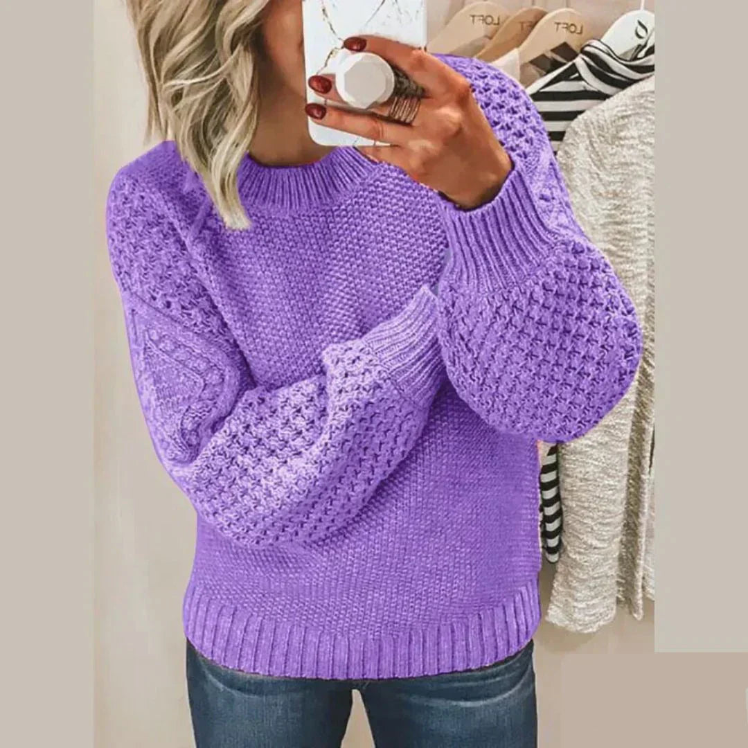 Kelly | Classic wool jumper - 1994-R - Purple / S