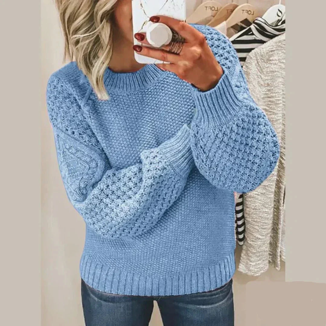 Kelly | Classic wool jumper - 1994-R - Baby blue / S