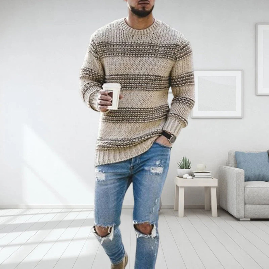 ArcticWarm™ | Norwegian chunky knit for men - Khaki / S