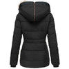 Aurelie | Winter coat with faux fur lining - Black / S