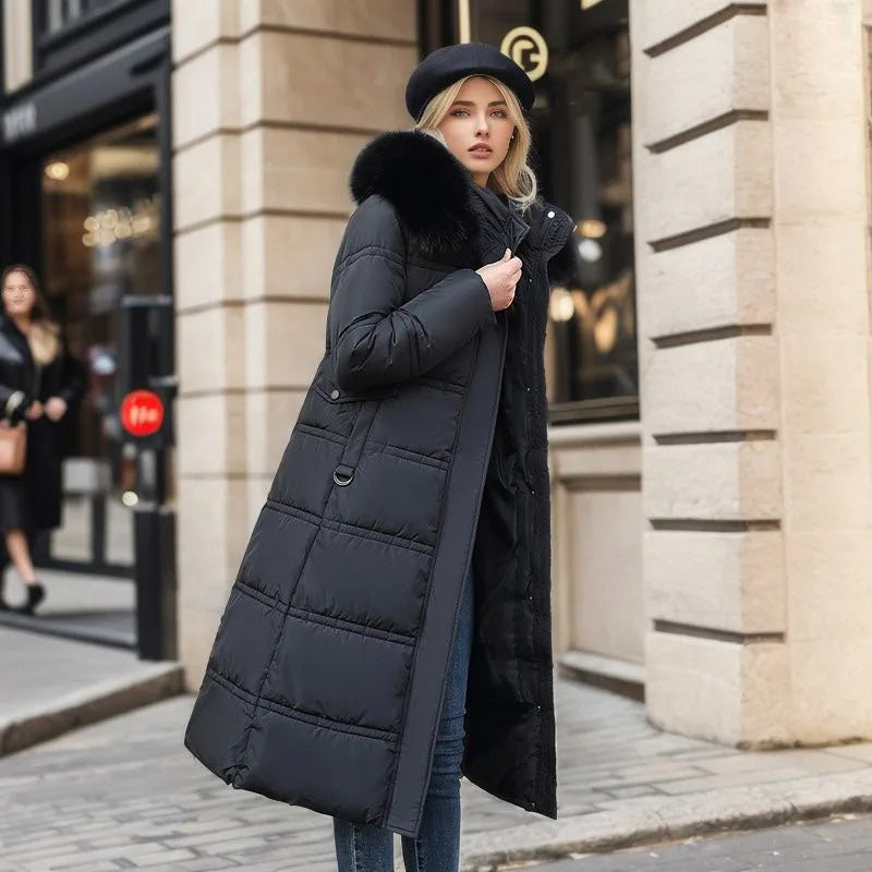 Elvira™ - Luxurious winter jacket for women - Coffee / M