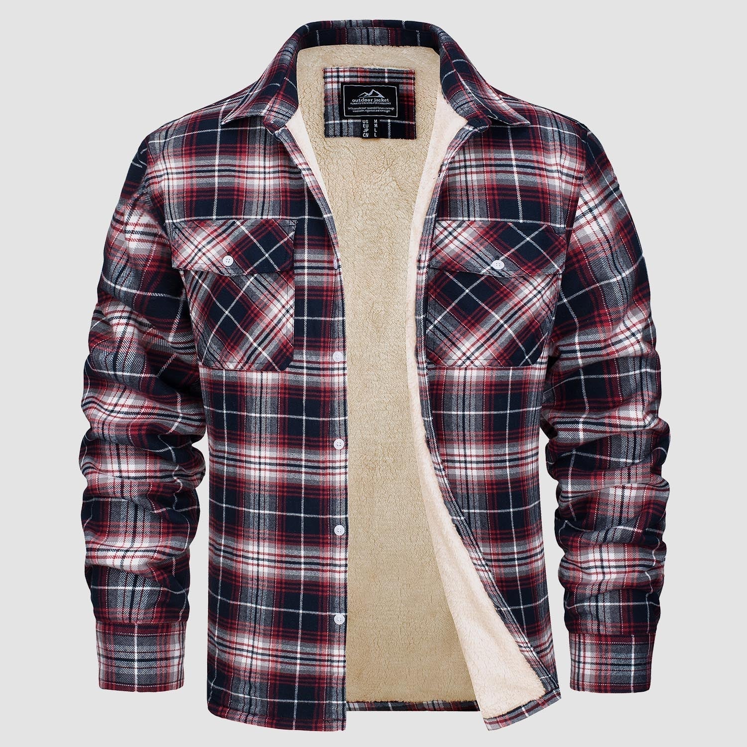 Benedikt™ | Lined checked shirt jacket